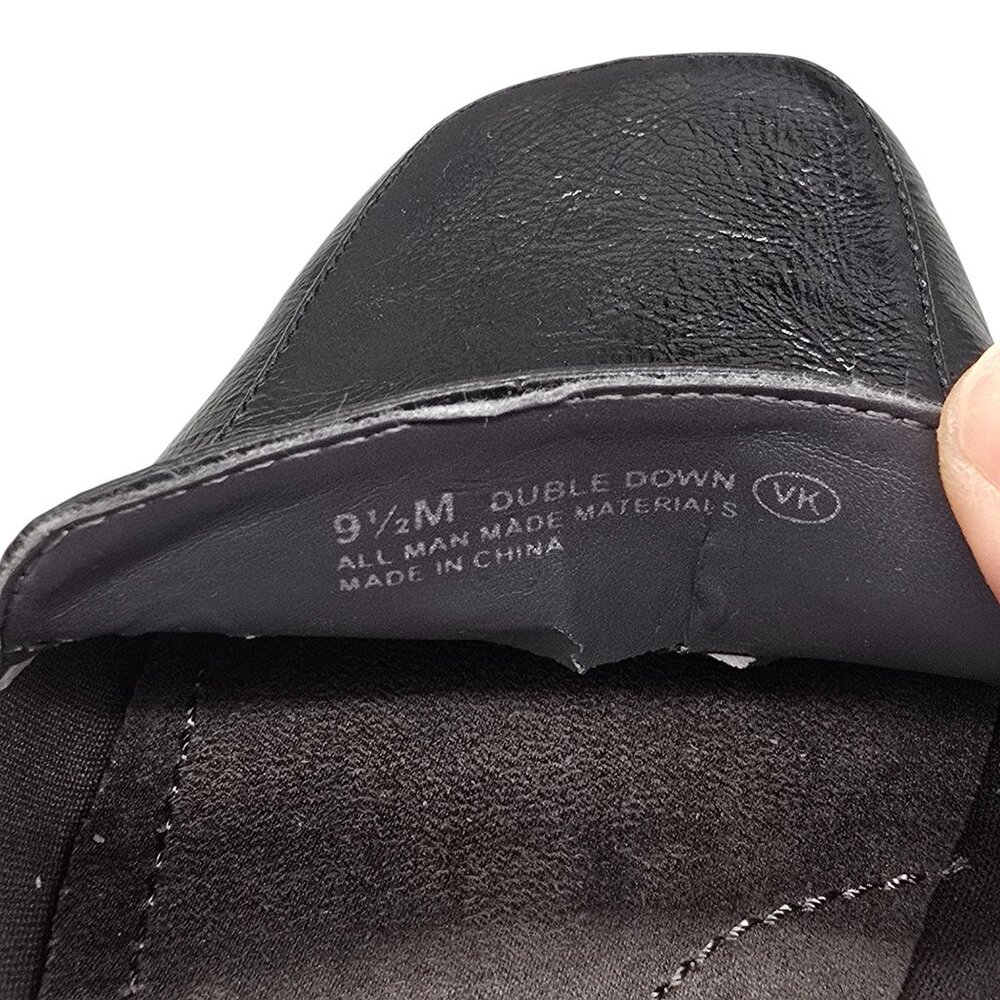 Aerosoles Duble Down Women's Mules Black slip on Patent Size 9.5M - Picture 9 of 14